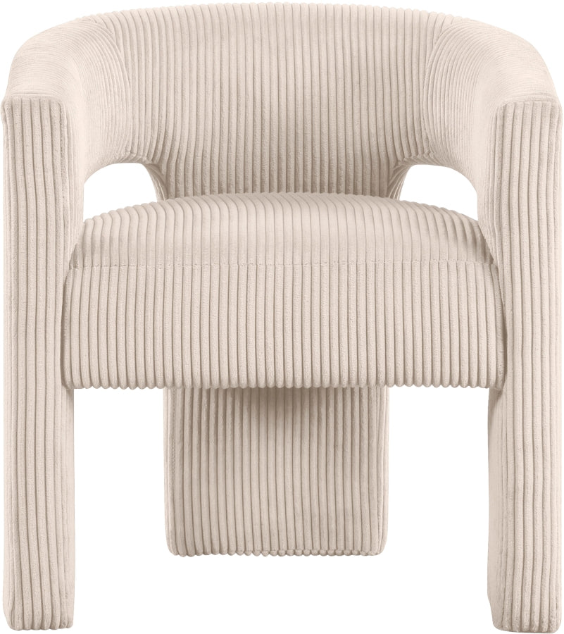 Fauteuil d'appoint rembourré en chenille Vivi