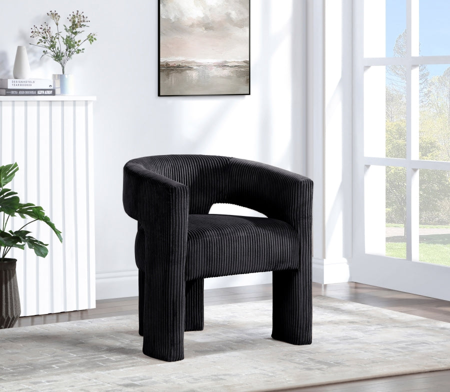 Fauteuil d'appoint rembourré en chenille Vivi