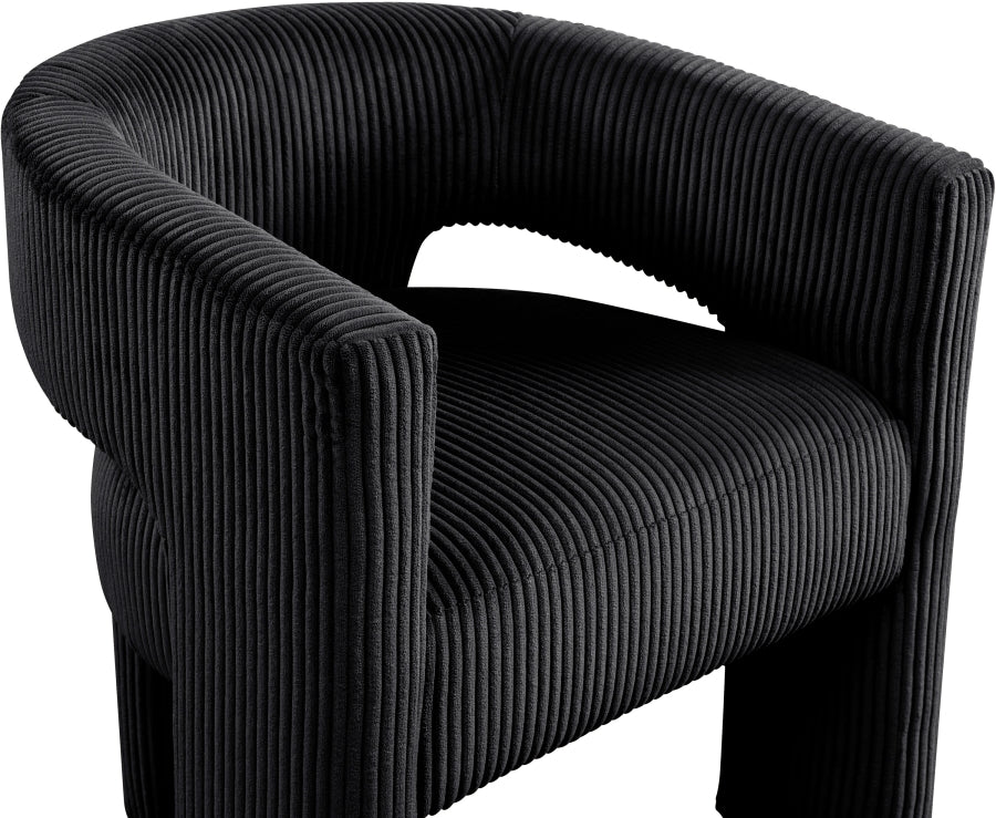 Fauteuil d'appoint rembourré en chenille Vivi
