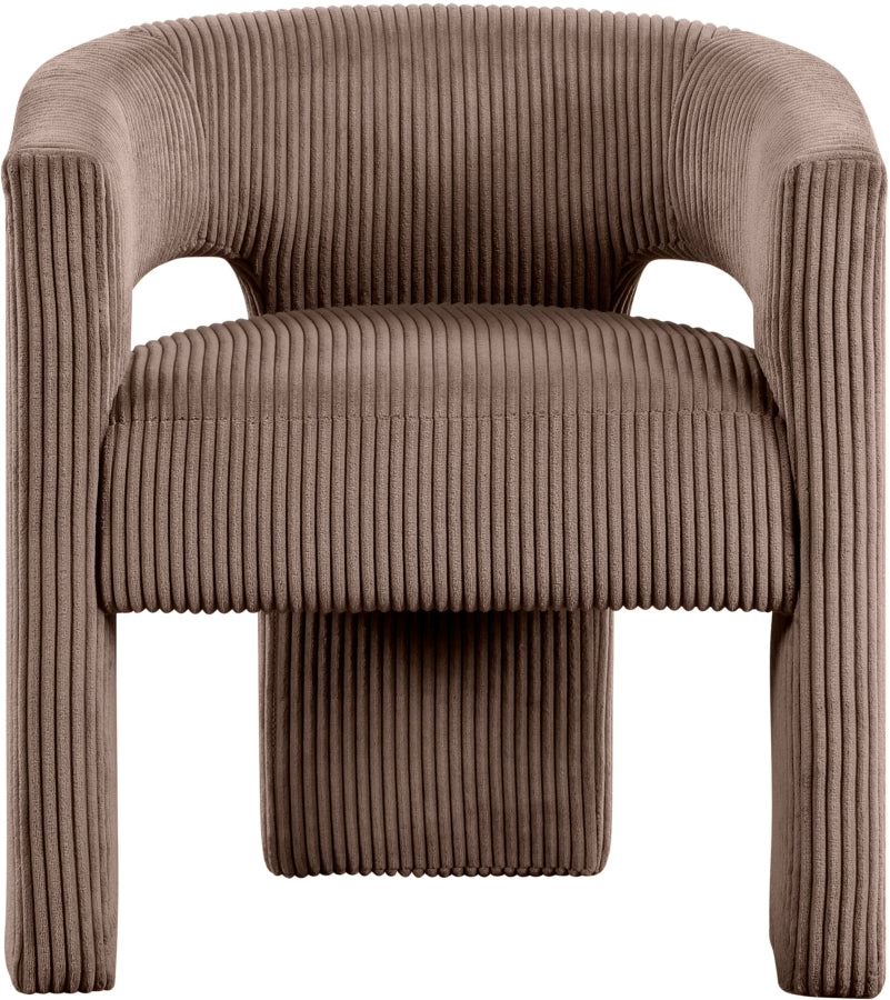 Fauteuil d'appoint rembourré en chenille Vivi