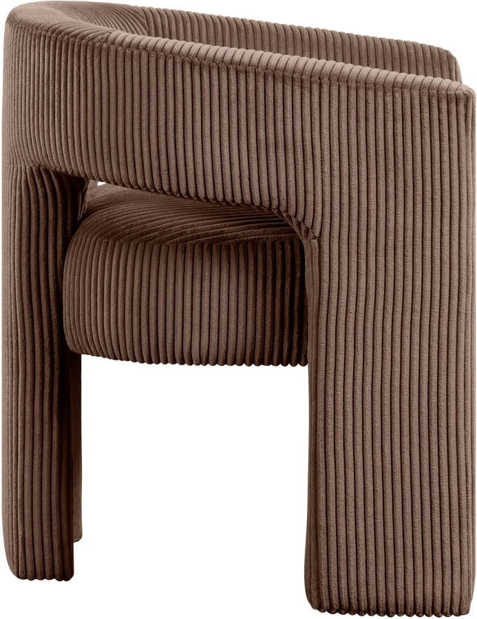 Fauteuil d'appoint rembourré en chenille Vivi