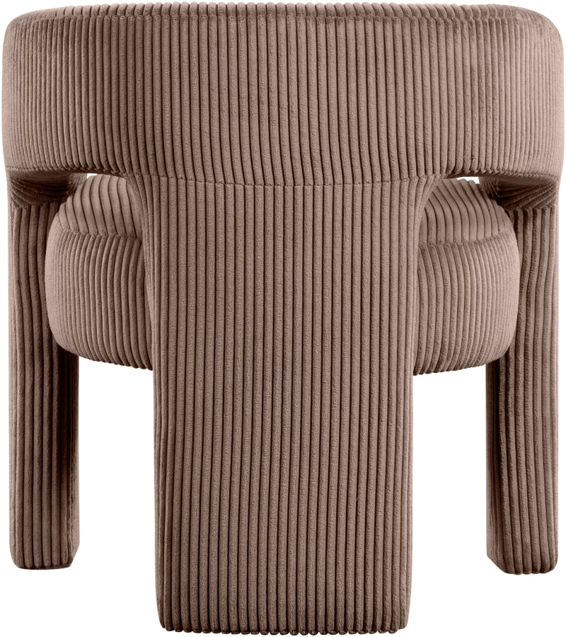 Fauteuil d'appoint rembourré en chenille Vivi