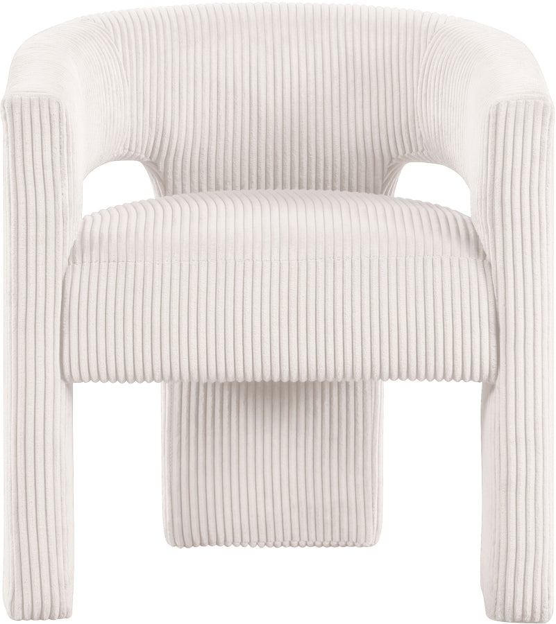 Fauteuil d'appoint rembourré en chenille Vivi