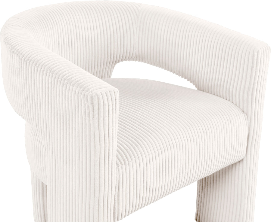 Fauteuil d'appoint rembourré en chenille Vivi