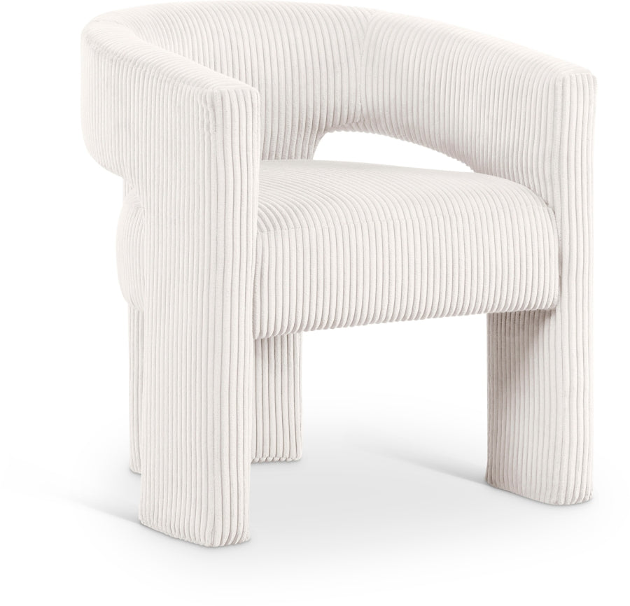 Fauteuil d'appoint rembourré en chenille Vivi