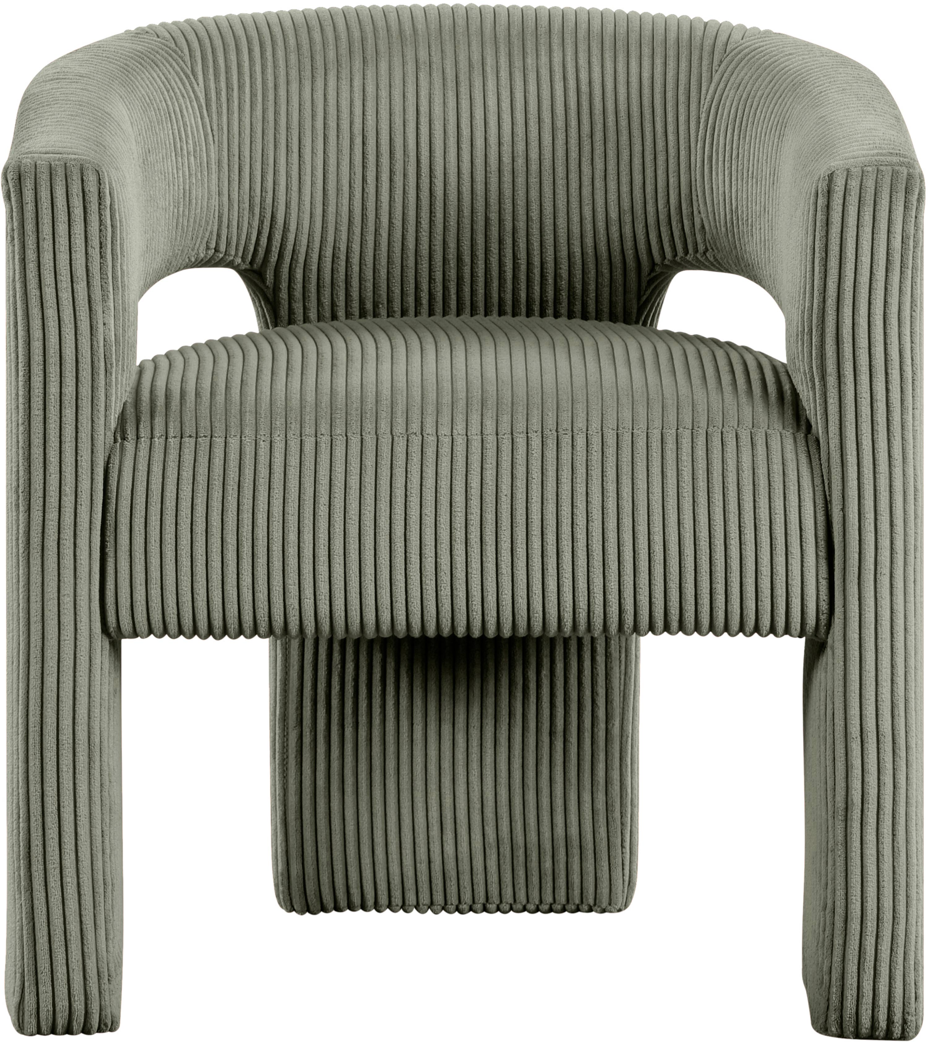 Fauteuil d'appoint rembourré en chenille Vivi
