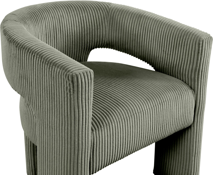 Fauteuil d'appoint rembourré en chenille Vivi