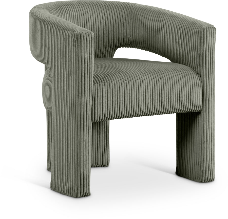 Fauteuil d'appoint rembourré en chenille Vivi