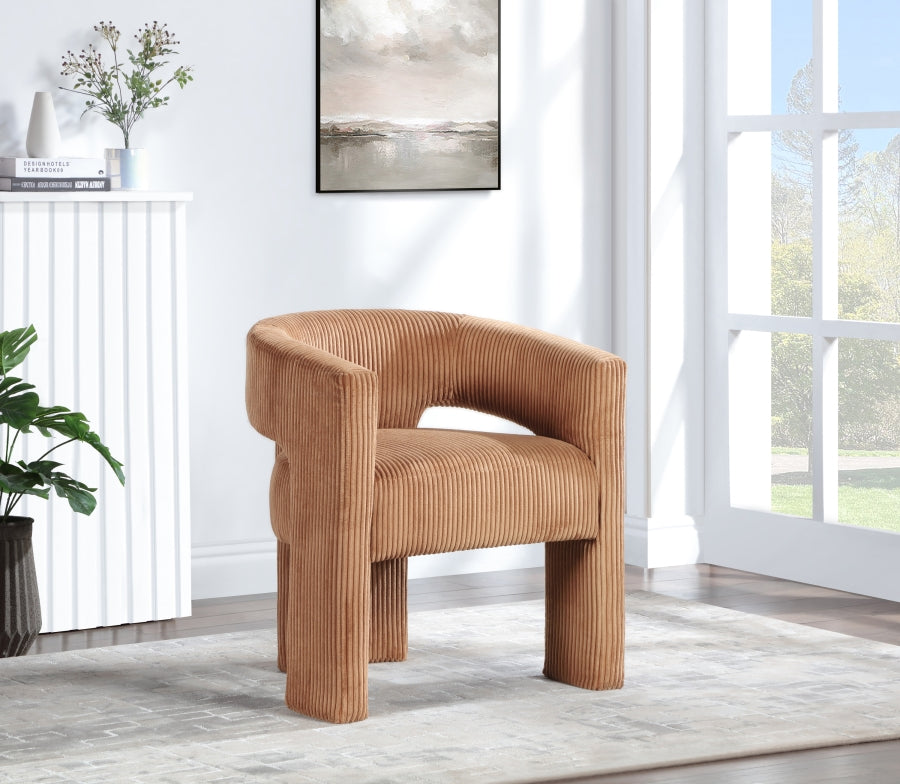 Fauteuil d'appoint rembourré en chenille Vivi