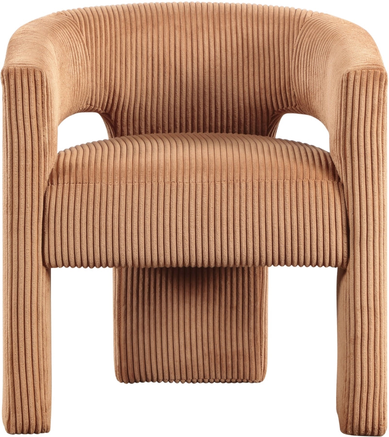 Fauteuil d'appoint rembourré en chenille Vivi