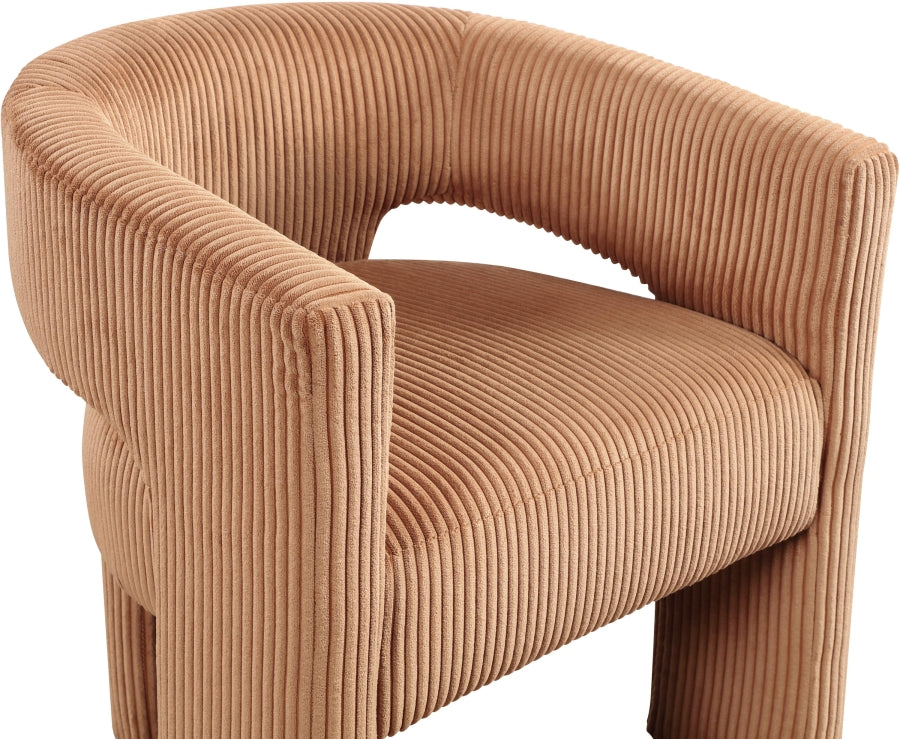 Fauteuil d'appoint rembourré en chenille Vivi