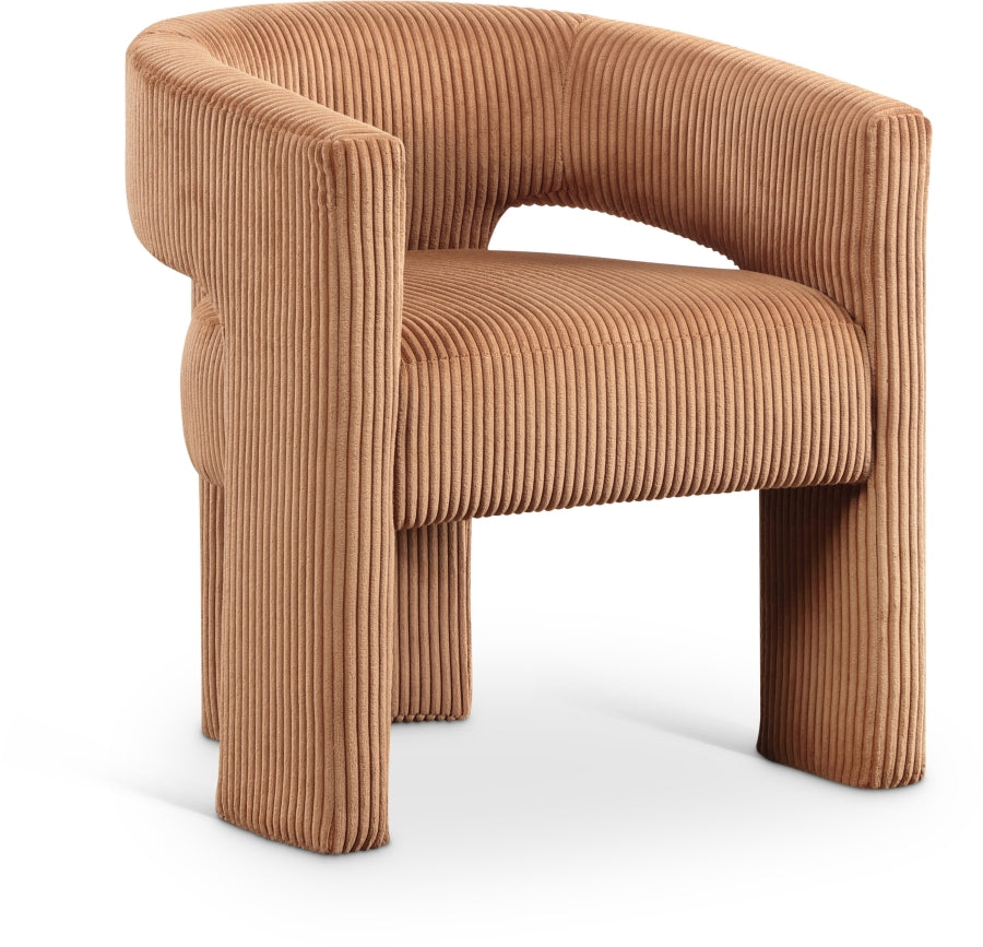 Fauteuil d'appoint rembourré en chenille Vivi