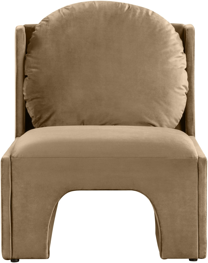 Fauteuil d'appoint rembourré en chenille Vivi