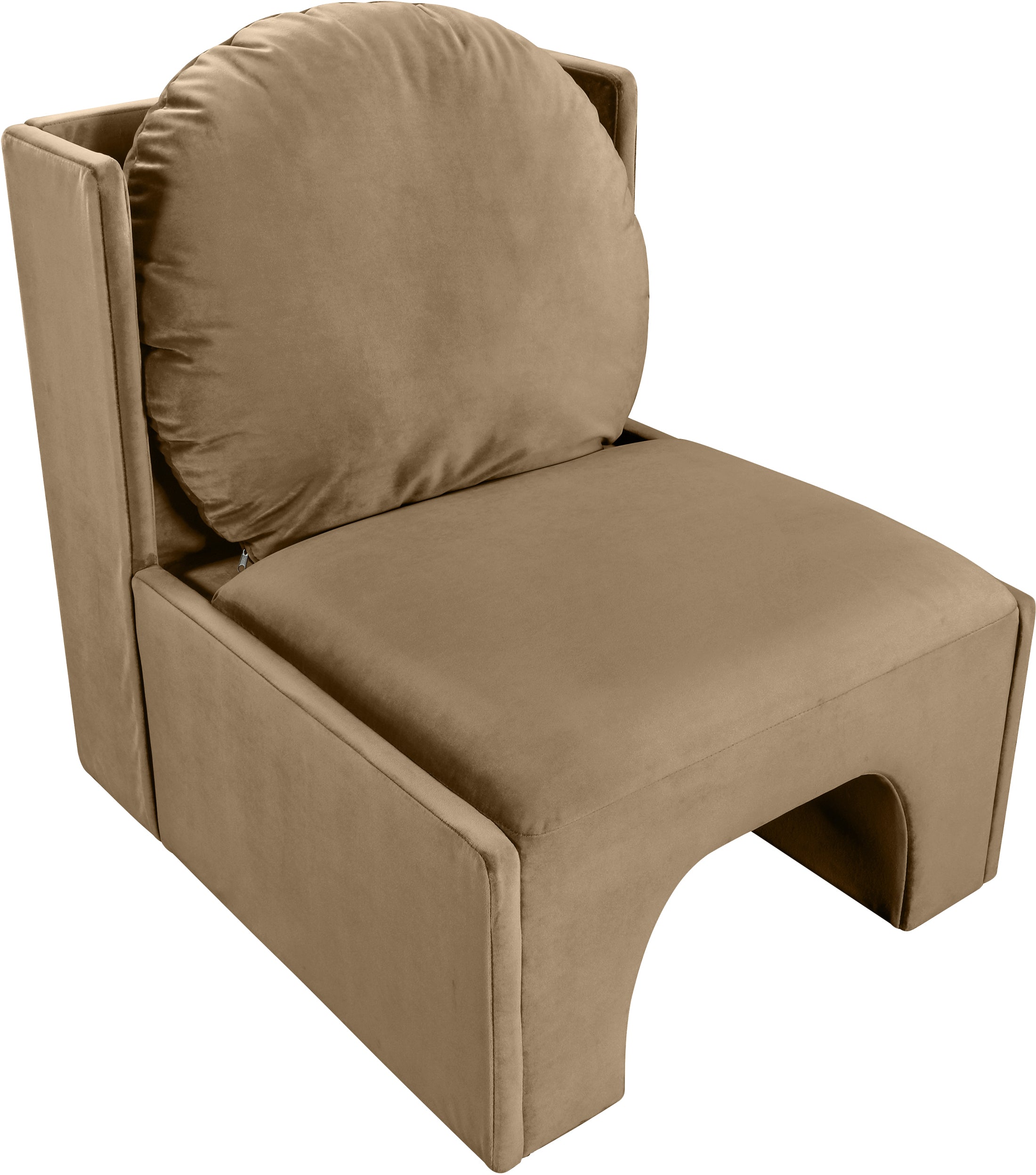 Fauteuil d'appoint rembourré en chenille Vivi