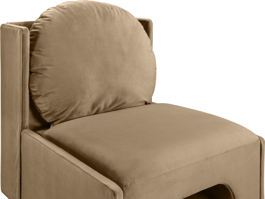 Fauteuil d'appoint rembourré en chenille Vivi