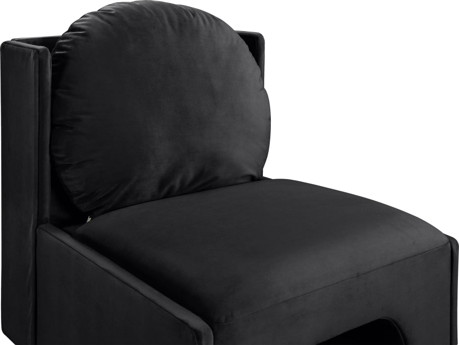 Fauteuil d'appoint rembourré en chenille Vivi