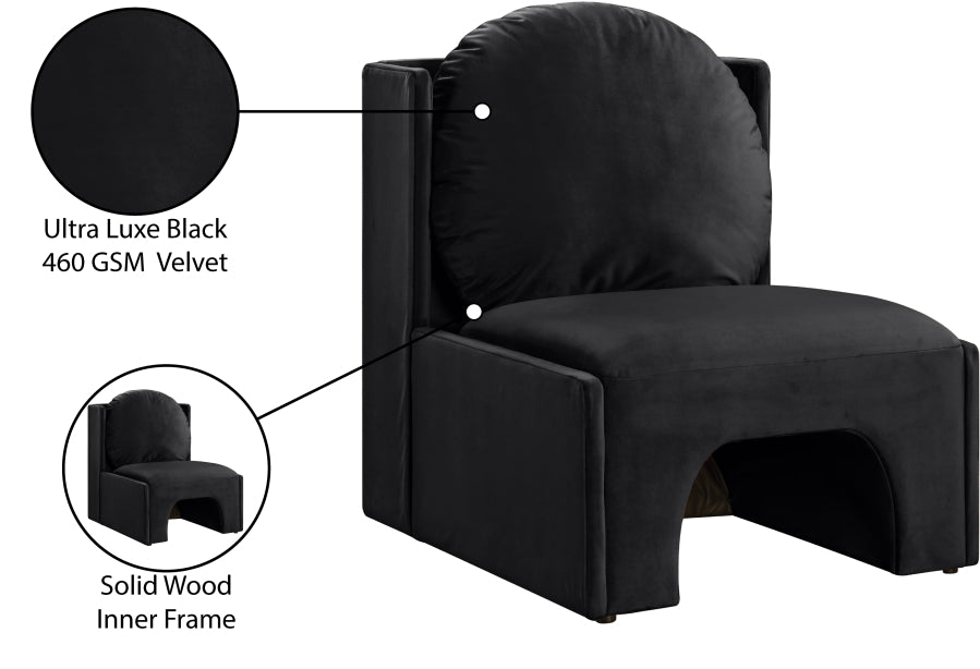 Fauteuil d'appoint rembourré en chenille Vivi