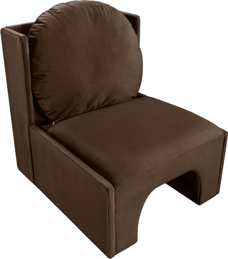 Fauteuil d'appoint rembourré en chenille Vivi