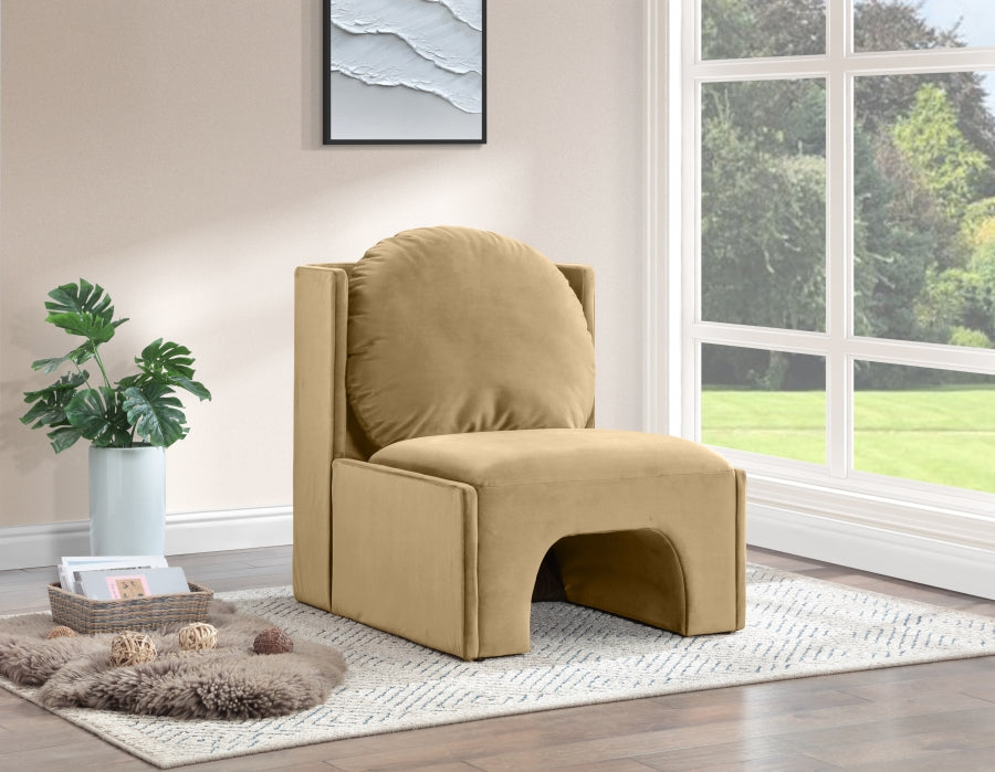 Fauteuil d'appoint rembourré en chenille Vivi