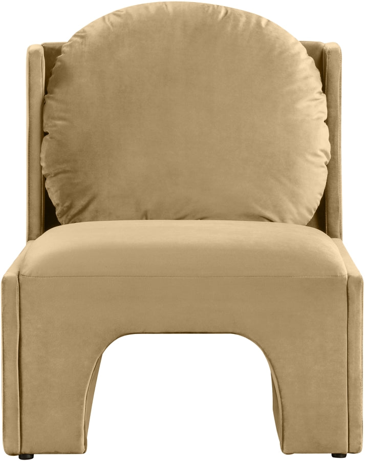Fauteuil d'appoint rembourré en chenille Vivi