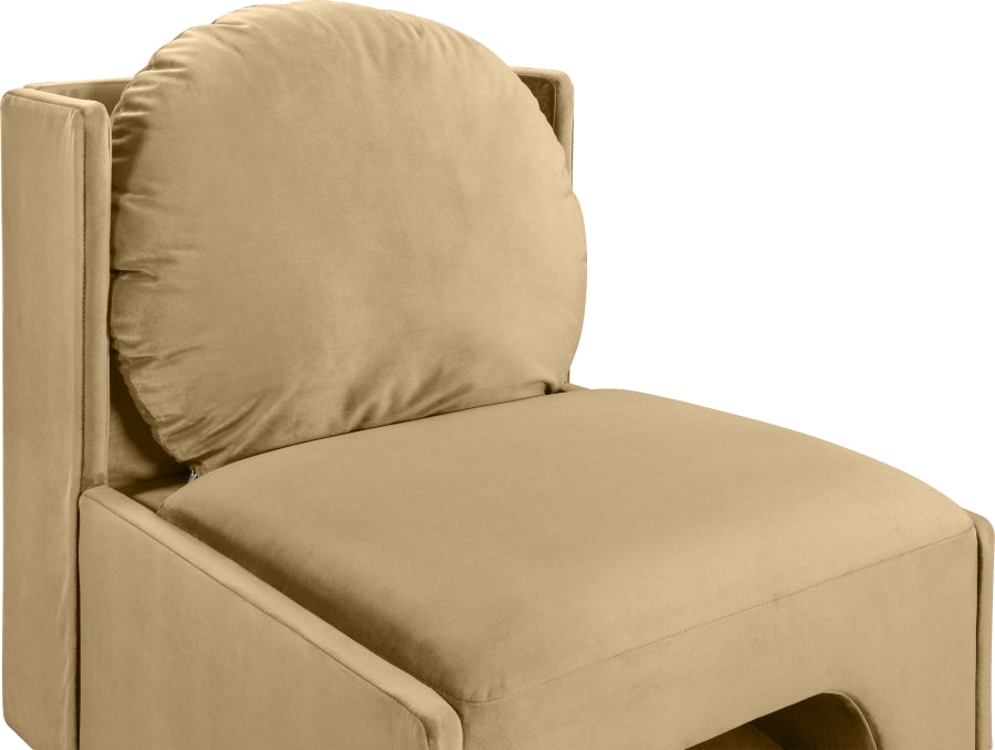 Fauteuil d'appoint rembourré en chenille Vivi