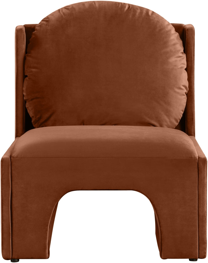 Fauteuil d'appoint rembourré en chenille Vivi