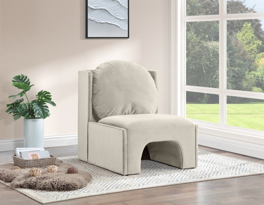 Fauteuil d'appoint rembourré en chenille Vivi