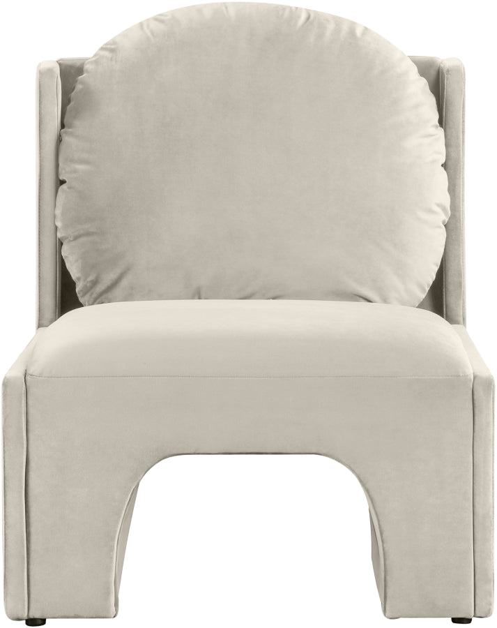 Fauteuil d'appoint rembourré en chenille Vivi