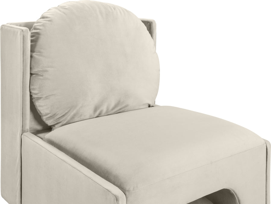 Fauteuil d'appoint rembourré en chenille Vivi