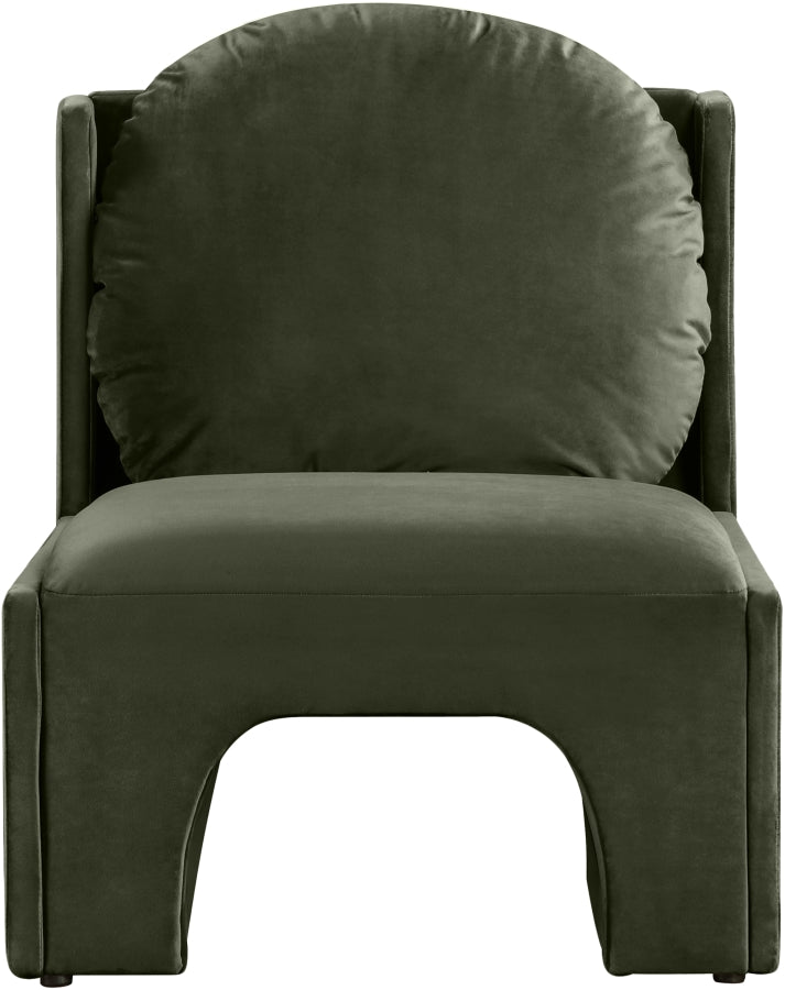 Fauteuil d'appoint rembourré en chenille Vivi