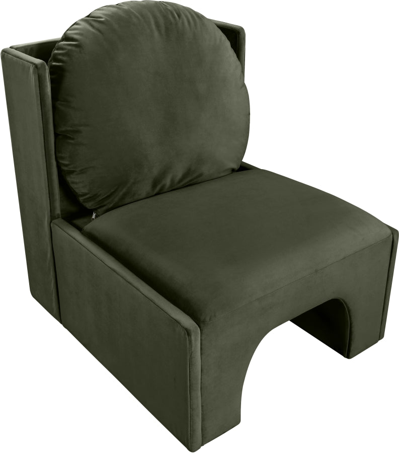 Fauteuil d'appoint rembourré en chenille Vivi