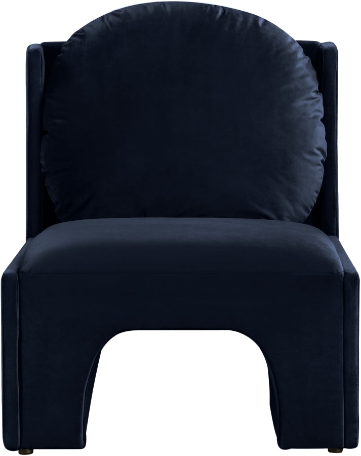 Fauteuil d'appoint rembourré en chenille Vivi