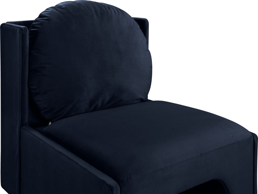 Fauteuil d'appoint rembourré en chenille Vivi