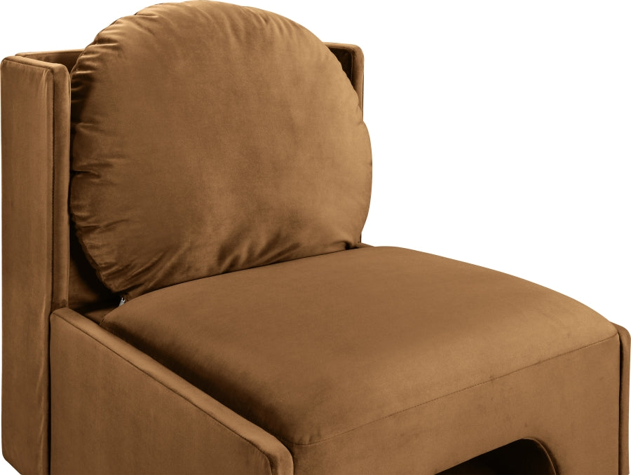 Fauteuil d'appoint rembourré en chenille Vivi