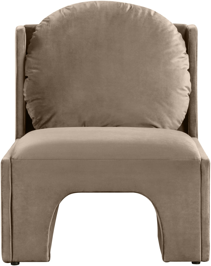 Fauteuil d'appoint rembourré en chenille Vivi