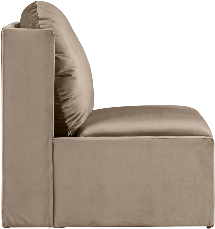 Fauteuil d'appoint rembourré en chenille Vivi