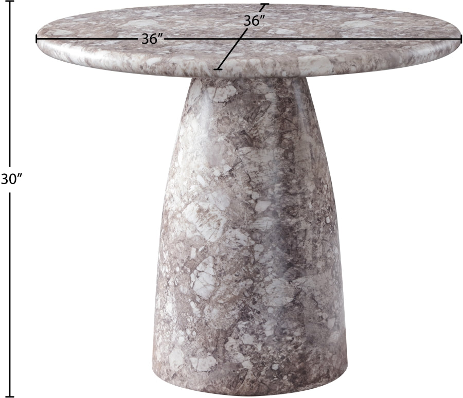 Cosenza Marble Finish Indoor / Outdoor Concrete Dining Table