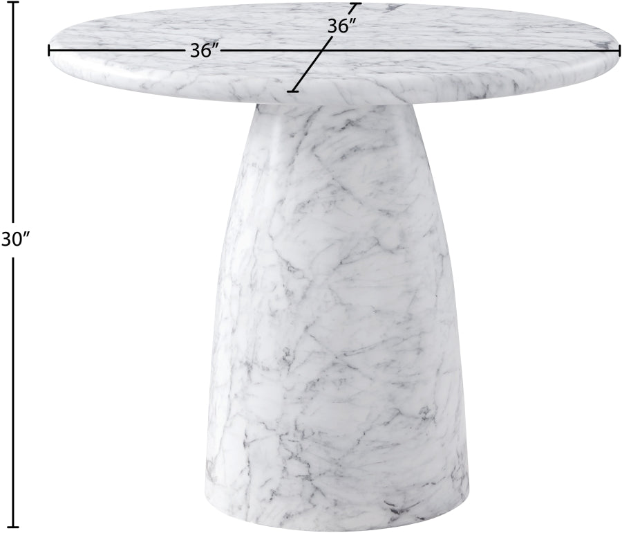 Cosenza Marble Finish Indoor / Outdoor Concrete Dining Table