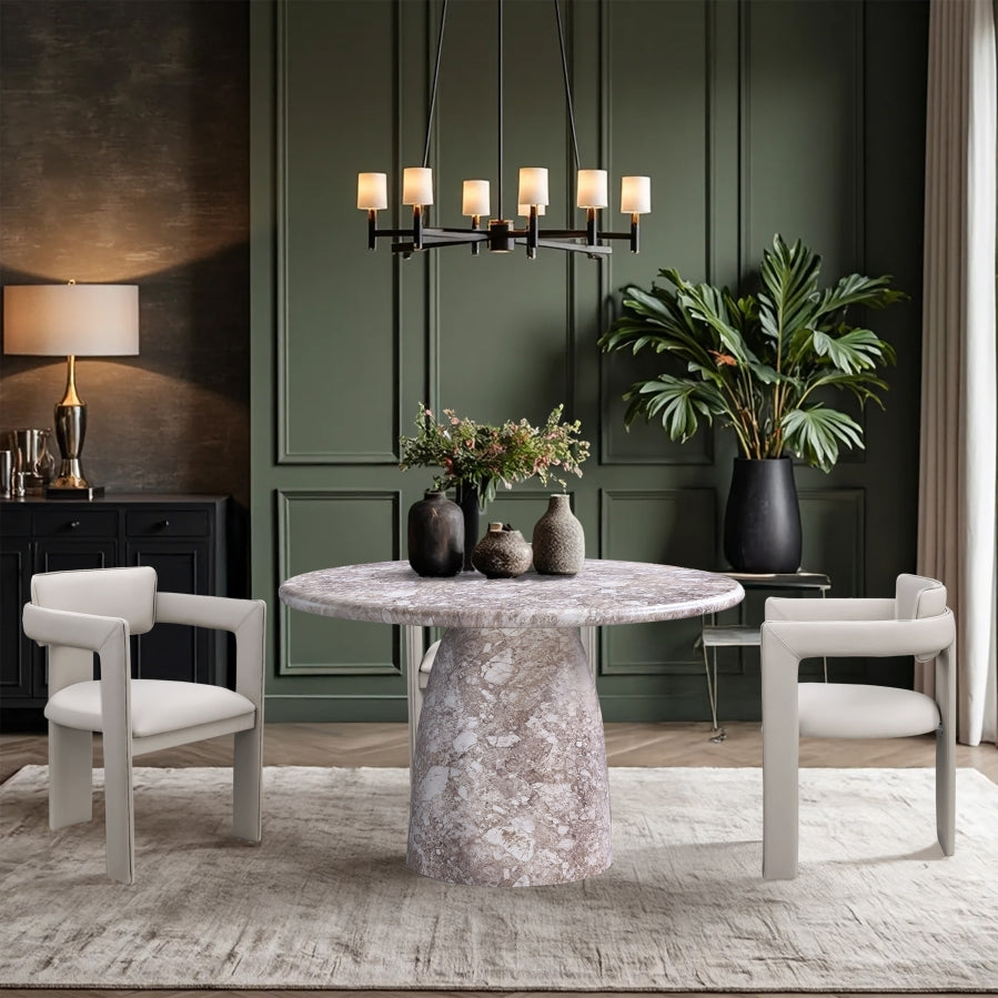 Cosenza Marble Finish Indoor / Outdoor Concrete Dining Table