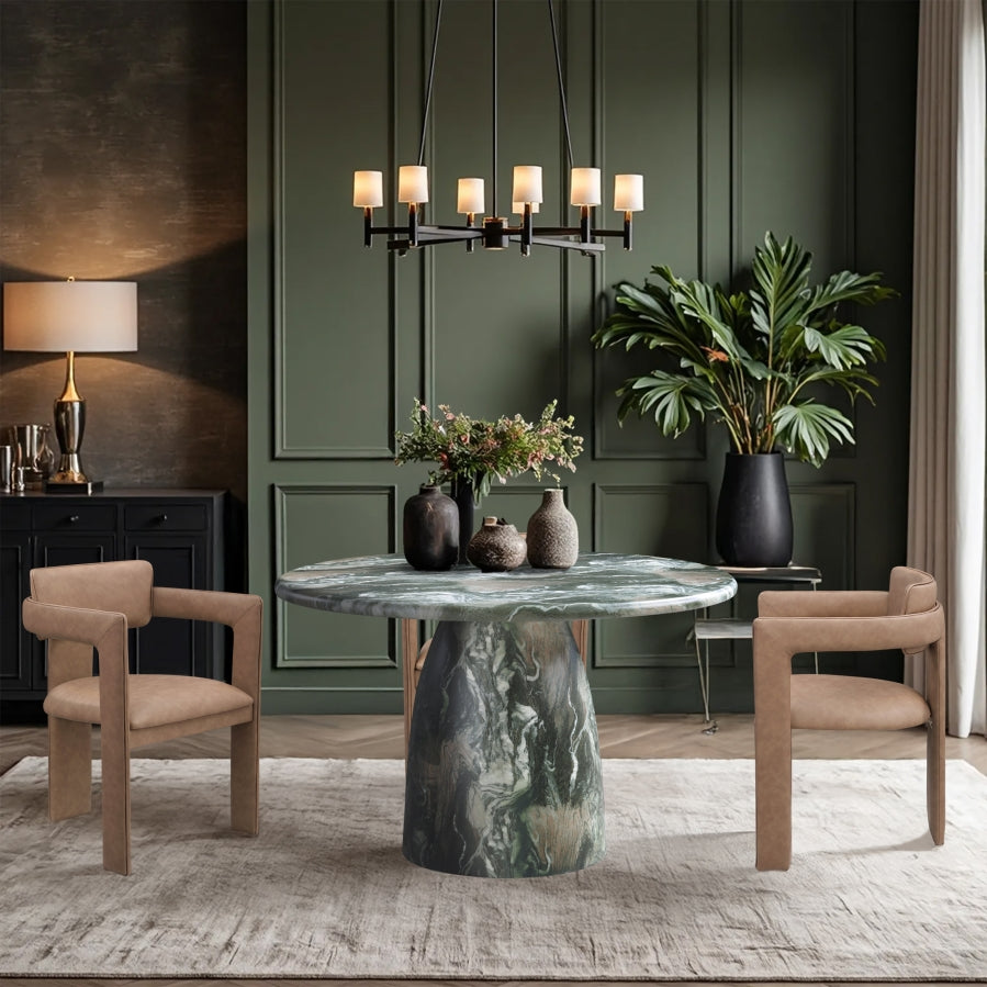 Cosenza Marble Finish Indoor / Outdoor Concrete Dining Table