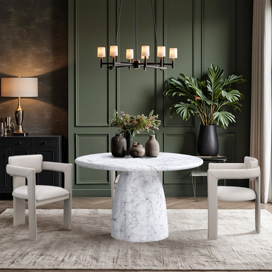 Cosenza Marble Finish Indoor / Outdoor Concrete Dining Table