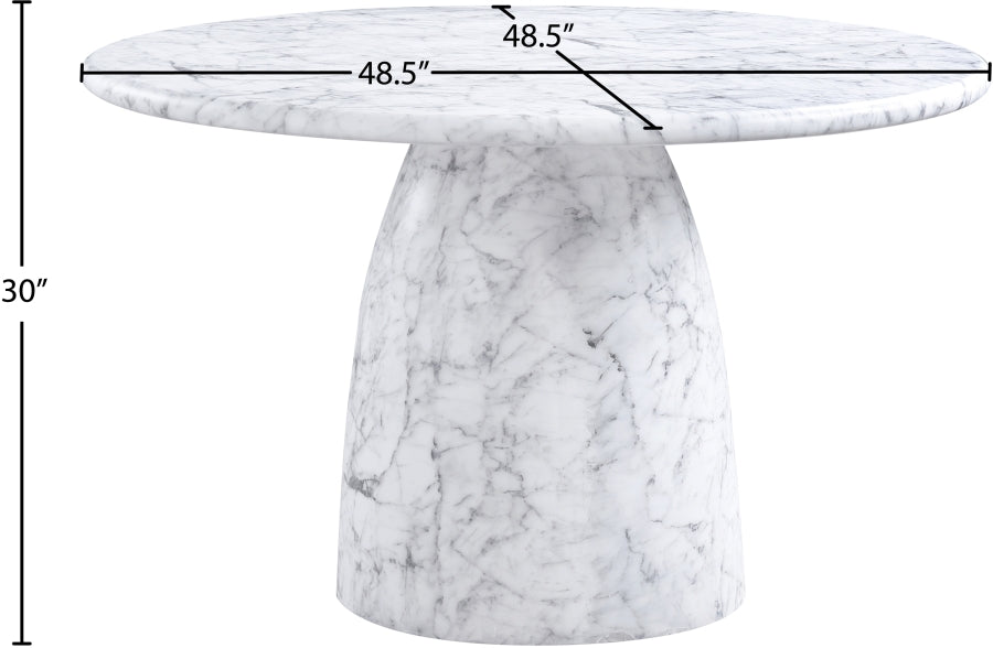 Cosenza Marble Finish Indoor / Outdoor Concrete Dining Table