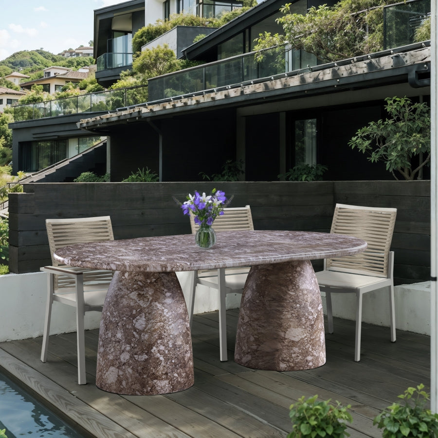 Cosenza Marble Finish Indoor / Outdoor Concrete Dining Table