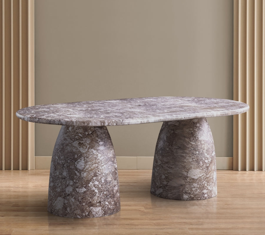 Cosenza Marble Finish Indoor / Outdoor Concrete Dining Table