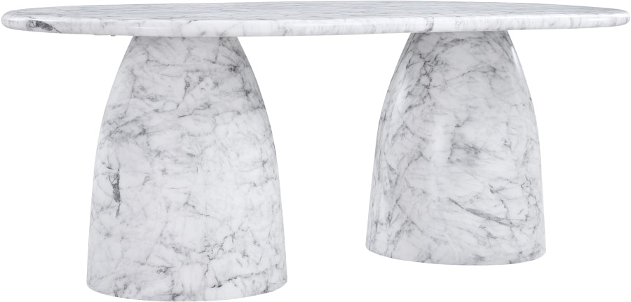 Cosenza Marble Finish Indoor / Outdoor Concrete Dining Table