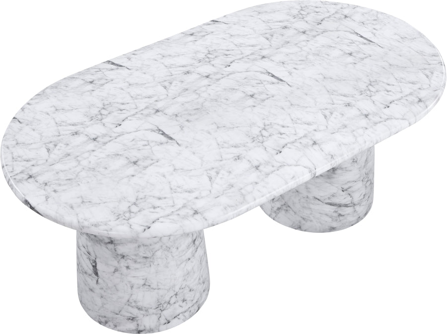 Cosenza Marble Finish Indoor / Outdoor Concrete Dining Table