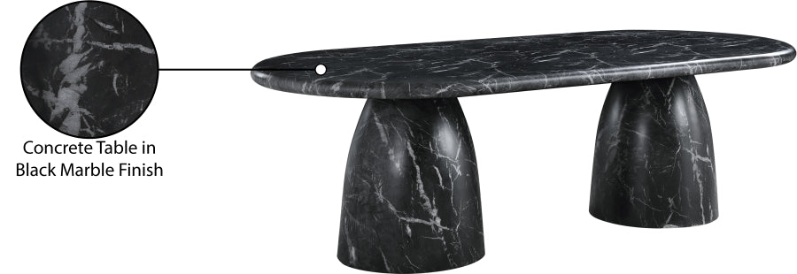 Cosenza Marble Finish Indoor / Outdoor Concrete Dining Table