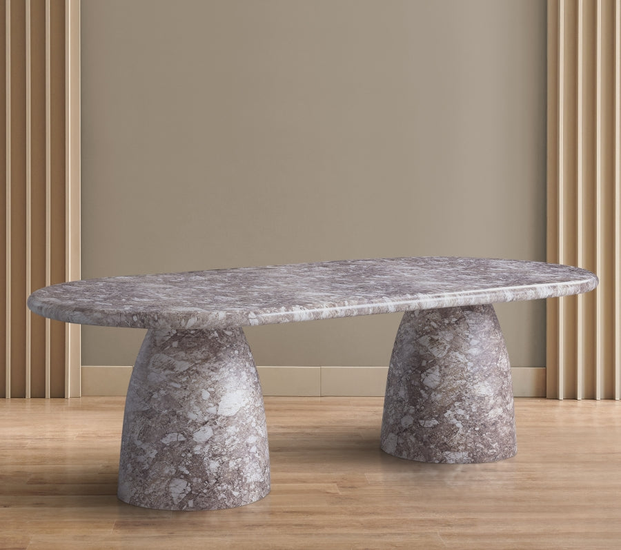 Cosenza Marble Finish Indoor / Outdoor Concrete Dining Table