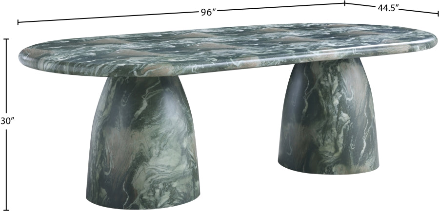 Cosenza Marble Finish Indoor / Outdoor Concrete Dining Table