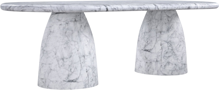 Cosenza Marble Finish Indoor / Outdoor Concrete Dining Table